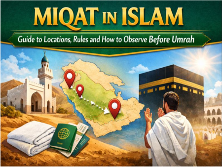 Miqat in Islam locations rules before Umrah